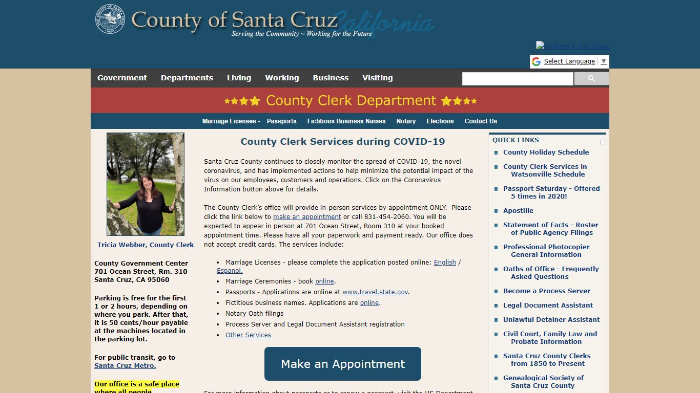 Application for Marriage License